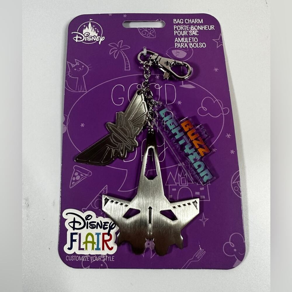 Disney Bag Charm Buzz Lightyear Keychain Purse Charm